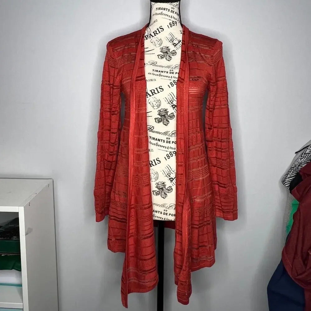 41 Hawthorn (M) Etelan Variegated Pointelle Stitch Open Cardigan - Stitch Fix - Picture 10 of 10